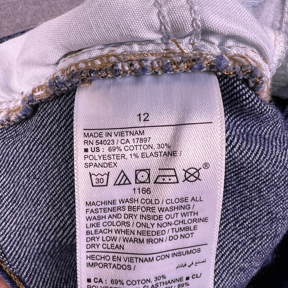 Old Navy Wow Boot-Cut Mid-Rise Jeans Womens‎ 12 Blue Denim Stretch - Picture 5 of 11